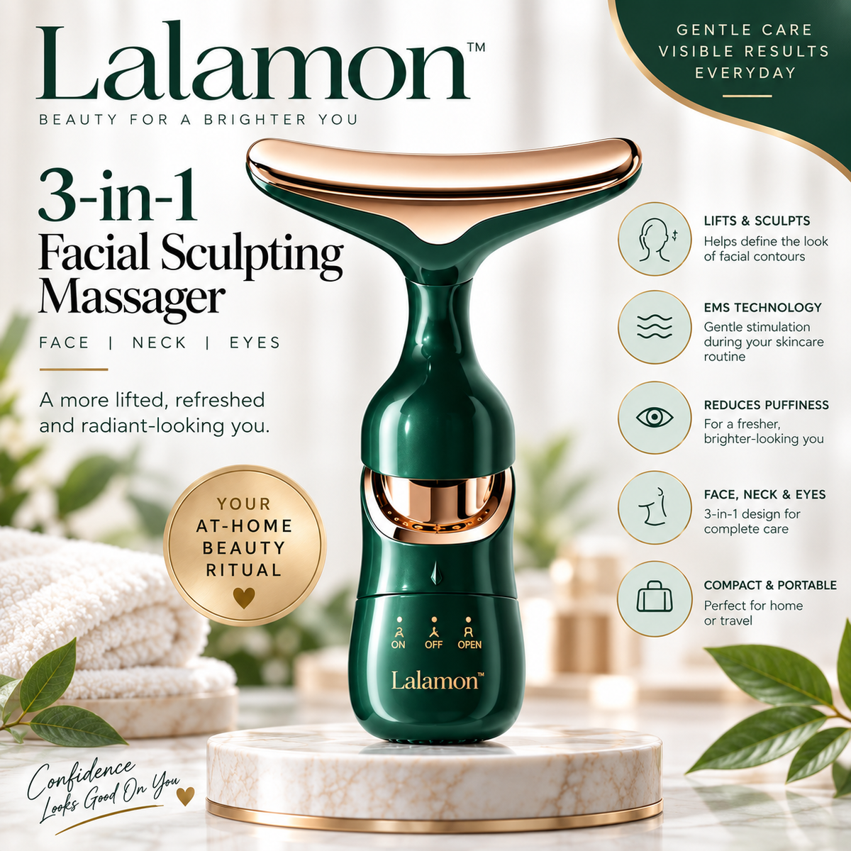 Lalamon™ 3-in-1 Facial Sculpting Massager