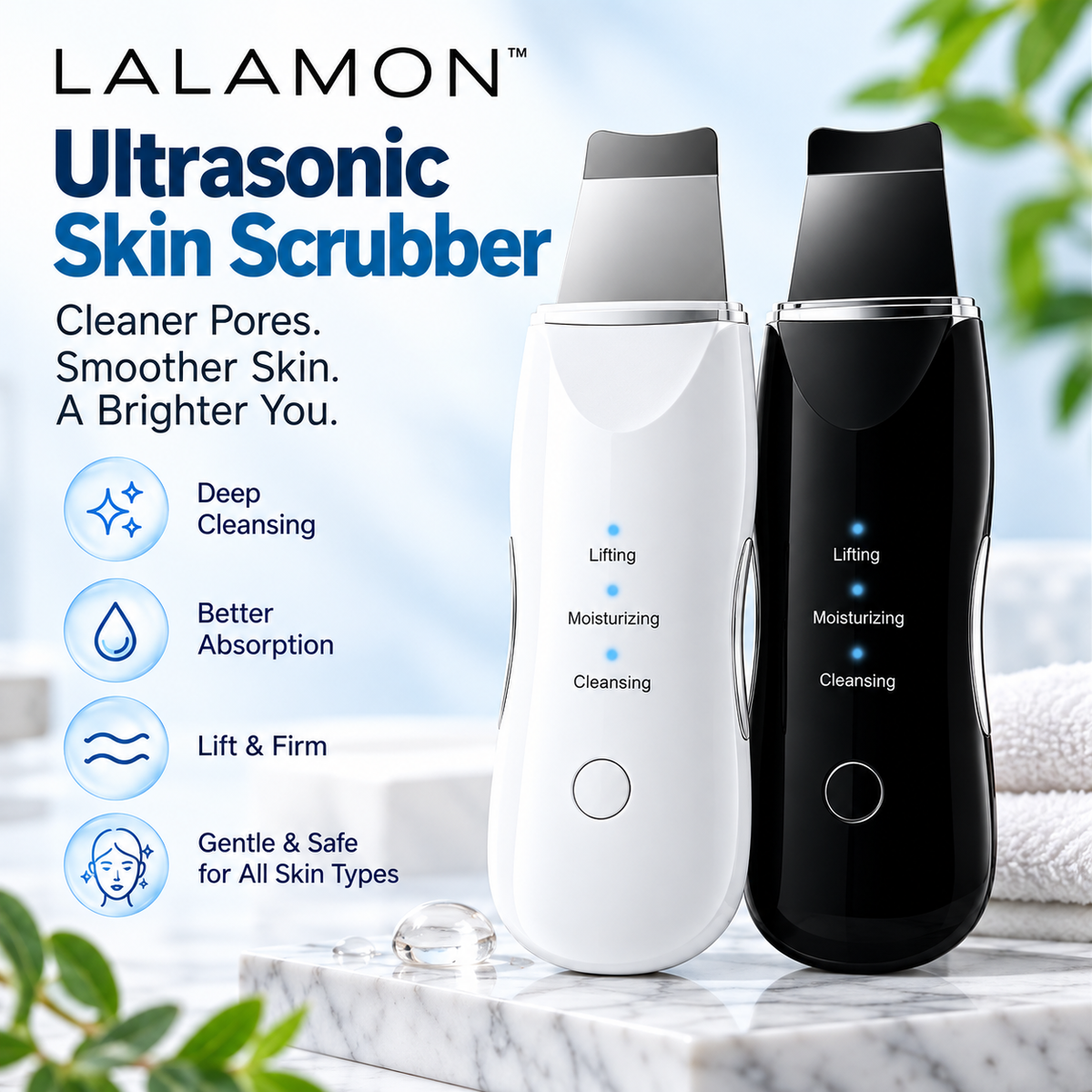 Lalamon™ Ultrasonic Skin Scrubber