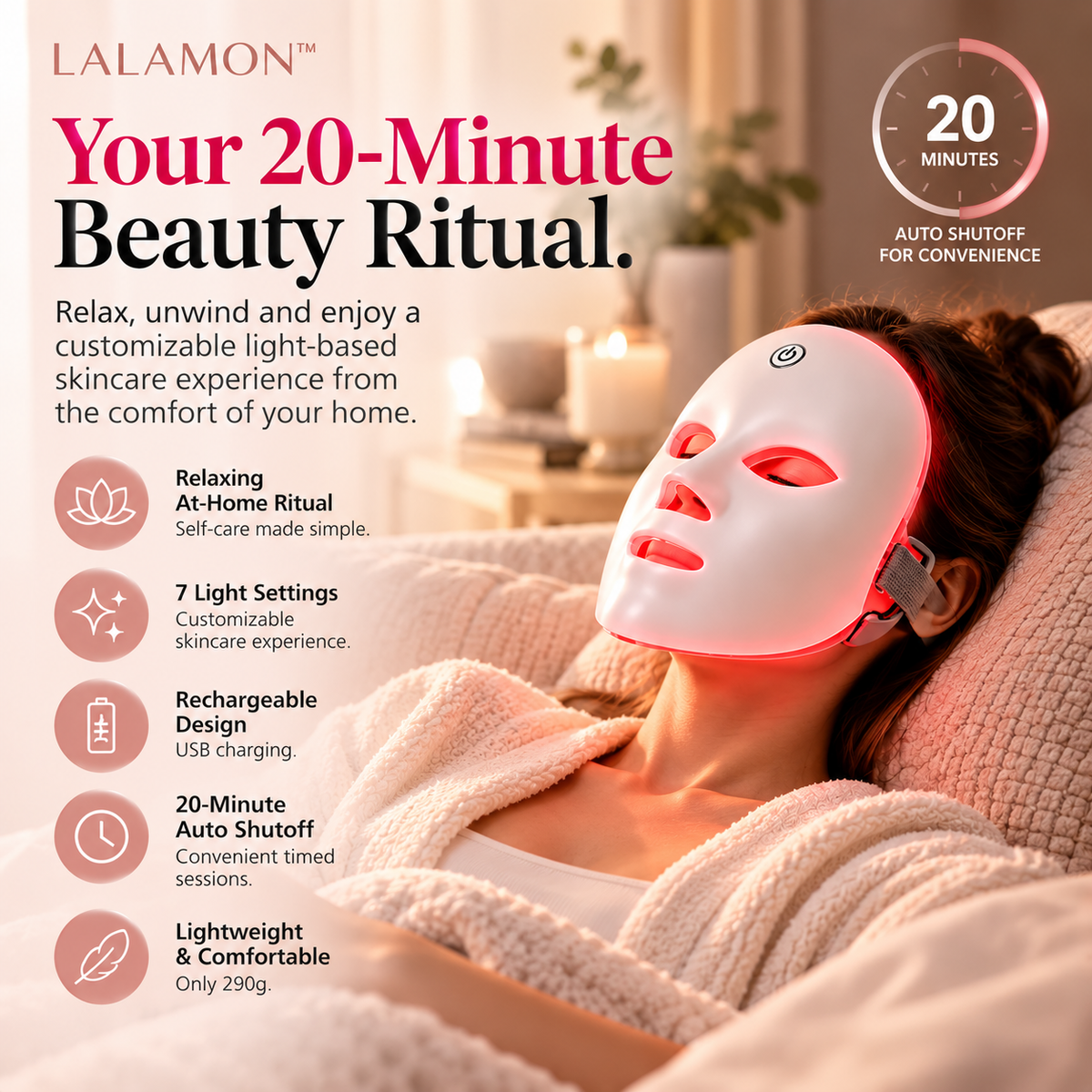 Lalamon™ 7-Color LED Facial Mask
