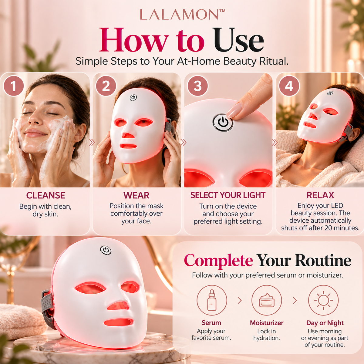 Lalamon™ 7-Color LED Facial Mask