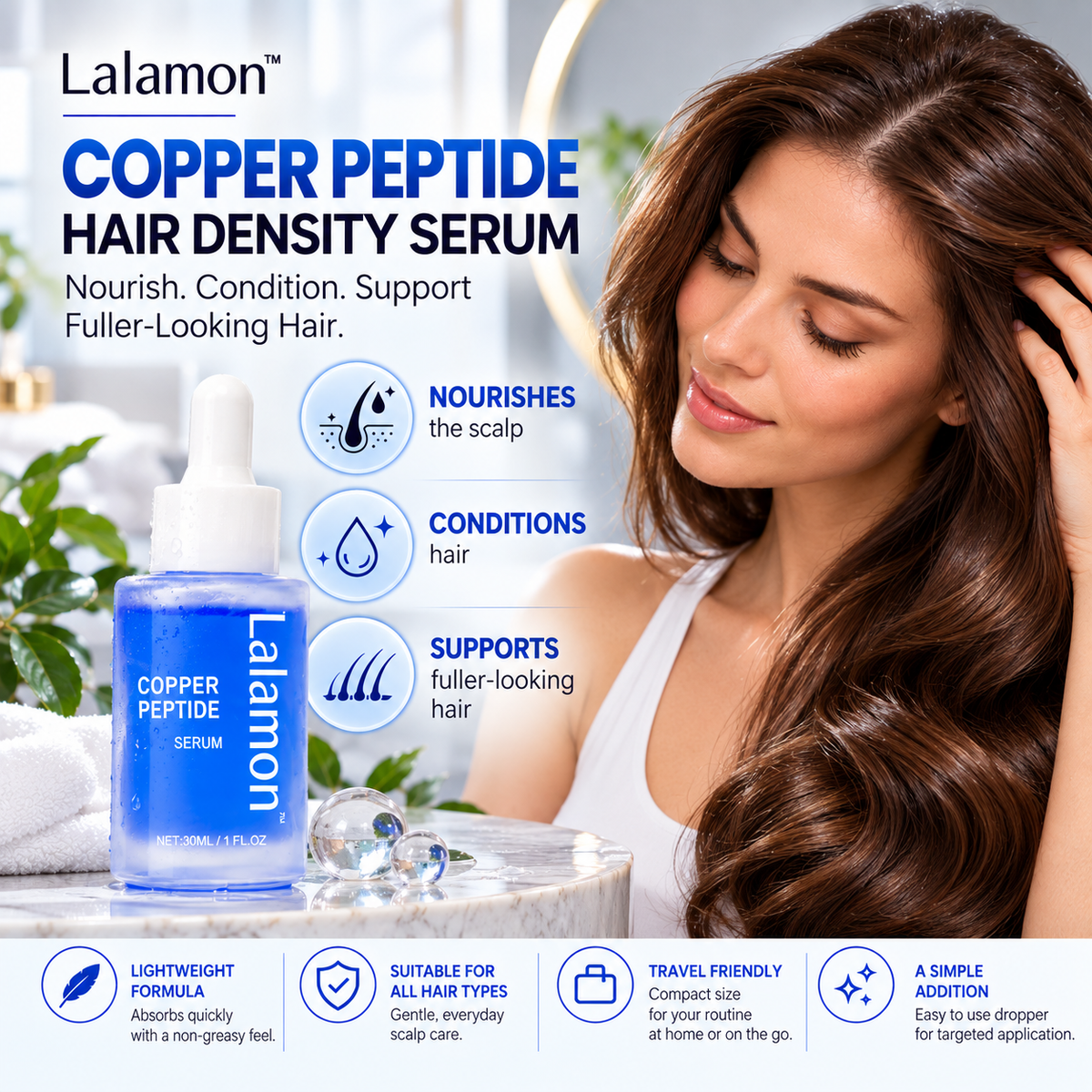 Lalamon™ Copper Peptide Hair Density Serum
